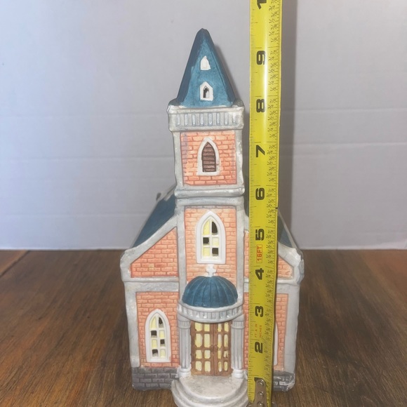 Vintage Collins Holiday Expression Ceramic Church C-7 Christmas Village - Picture 5 of 7